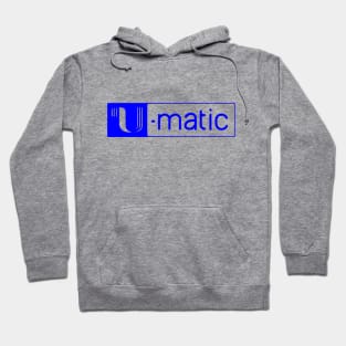 3/4" U-matic Dark Blue logo Umatic Hoodie